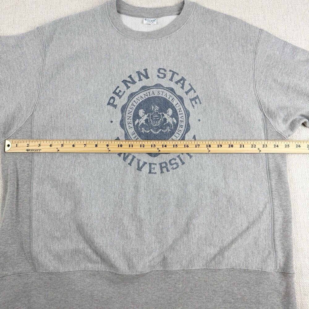 Penn State University Champion Reverse Weave Vintage Men's Crewneck Sweatshirt - Picture 12 of 15